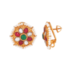 Victorian-Inspired Gold Plated Silver StudsVictorian-Inspired Gold Plated Silver Studs