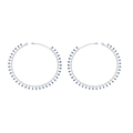 Bloom Blue Stone Silver Anklets by Tavya Jewellery - front view