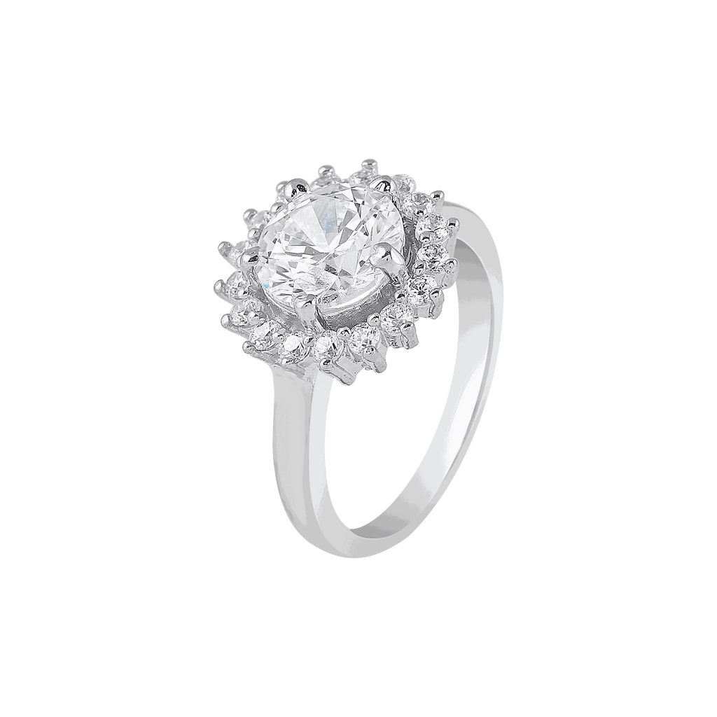 Radiant Halo Bloom 92.5 Silver RingRadiant Halo Bloom