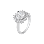 Radiant Halo Bloom 92.5 Silver RingRadiant Halo Bloom