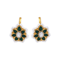 Silver Bugadi With Green StoneSilver Bugadi With Green Stone