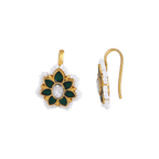 Silver Bugadi With Green StoneSilver Bugadi With Green Stone
