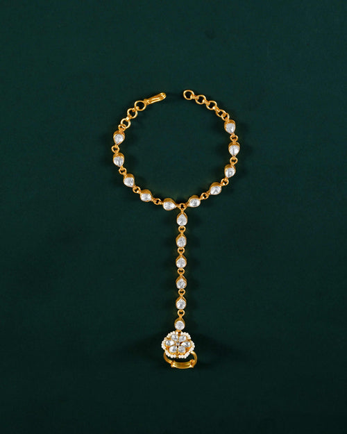 92.5 Silver Floral Haath Phool92.5 Silver Floral Haath Phool