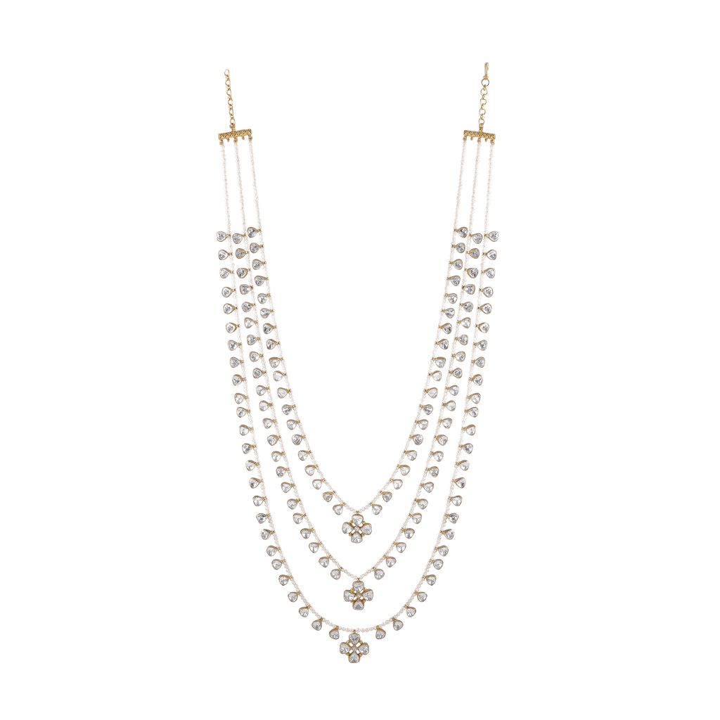 3-Layer Pearl Haram with Brilliant CZ3-Layer Pearl Haram
