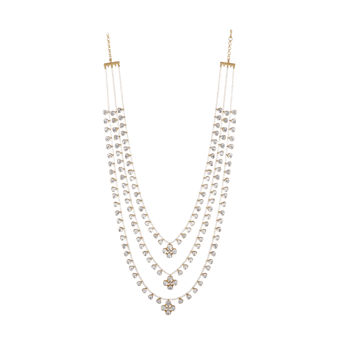 3-Layer Pearl Haram with Brilliant CZ3-Layer Pearl Haram