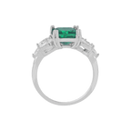 Green Stone Silver RingGreen Stone Silver Ring