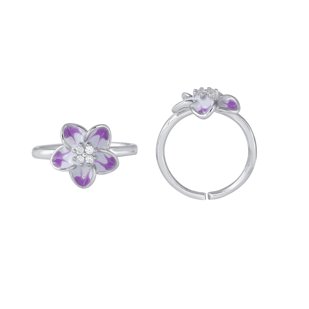 Bloom 92.5 Silver Floral Toe RingsBloom 92.5 Silver