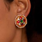 Victorian-Inspired Gold Plated Silver StudsVictorian-Inspired Gold Plated Silver Studs