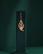Regal Peacock-Inspired 92.5 Silver Maang TikkaRegal Peacock-Inspired