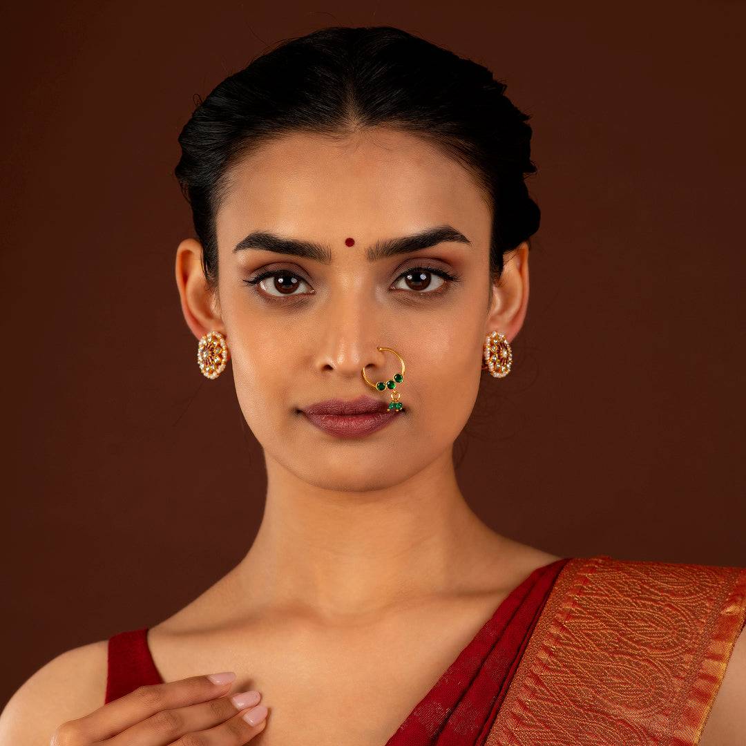 Silver Gold-Plated Nose RingSilver Gold-Plated Nose Ring