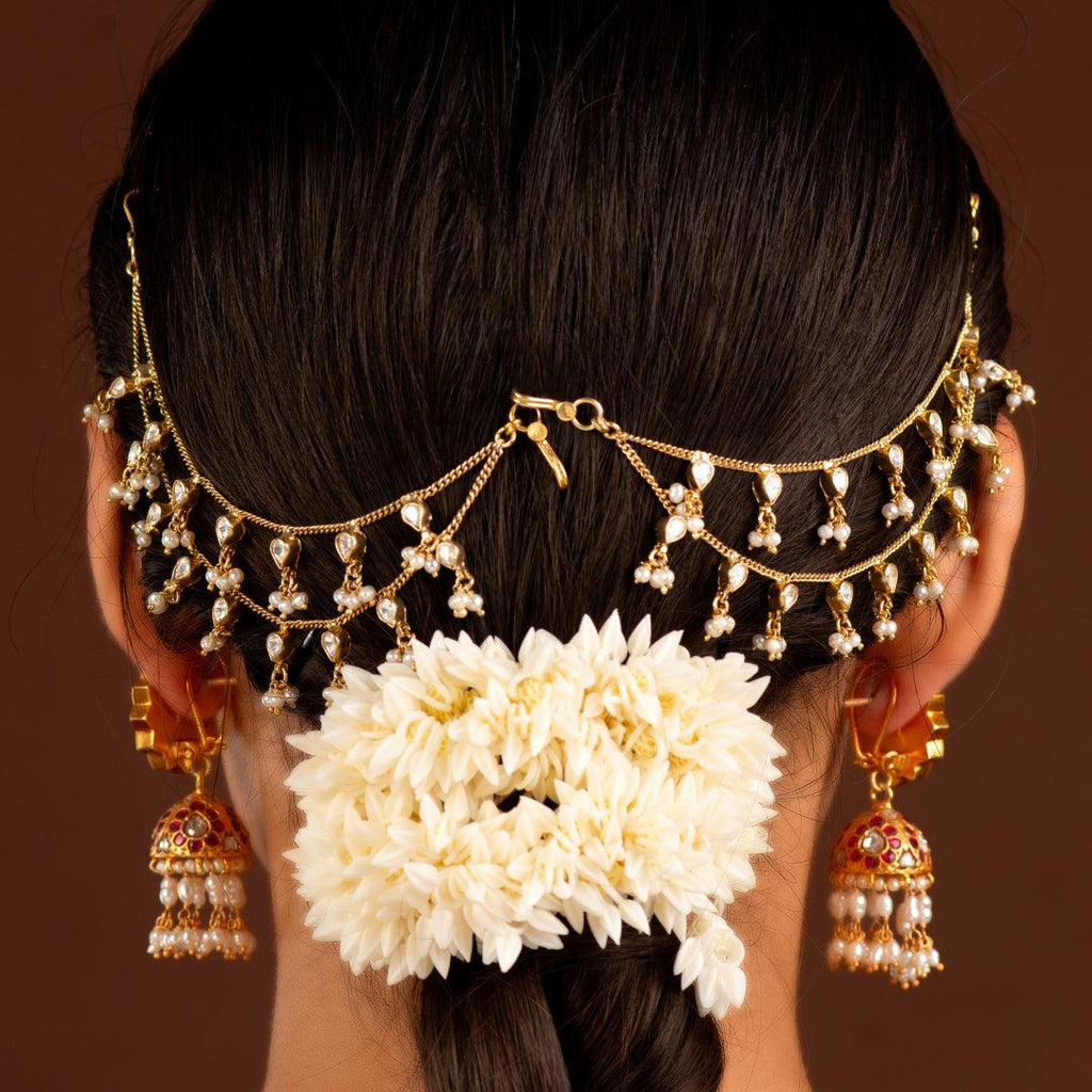 92.5 Silver Gold-Plated Mattilu by Tavya Jewellery - side view