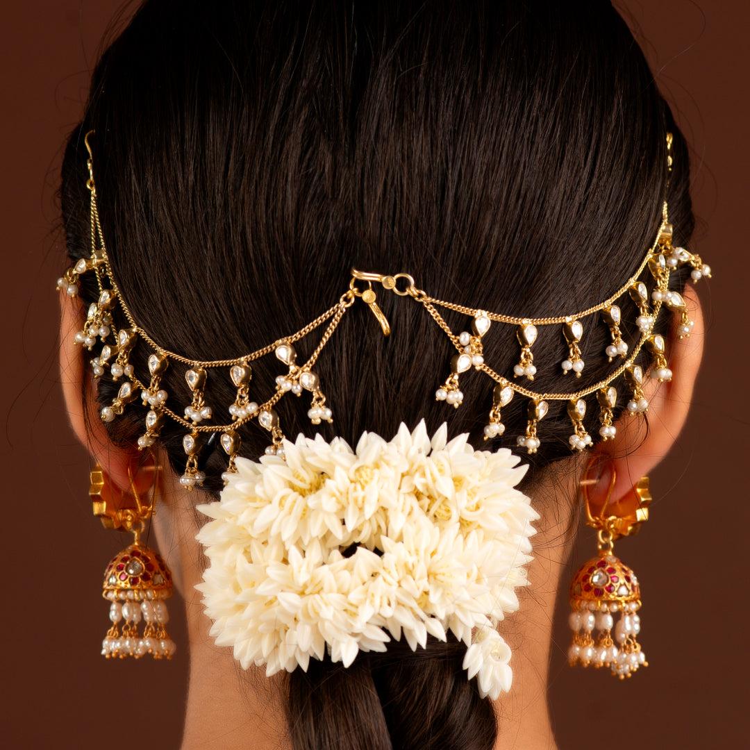 92.5 Silver Gold-Plated Mattilu by Tavya Jewellery - side view