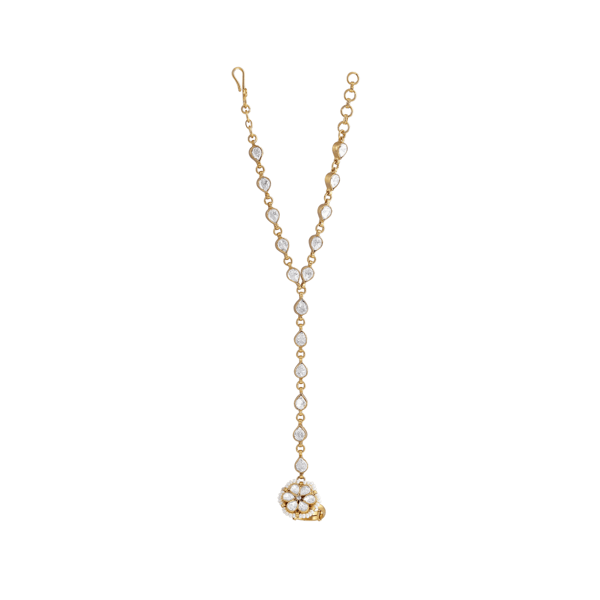 92.5 Silver Floral Haath Phool92.5 Silver Floral Haath Phool