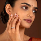 Modern Radiant Cut CZ Ring in 92.5 SilverModern Radiant CZ Ring