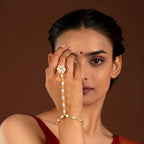 92.5 Silver Floral Haath Phool92.5 Silver Floral Haath Phool