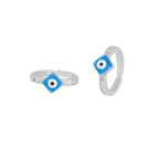 92.5 Silver Evil Eye Toe Ring92.5 Silver Evil Eye