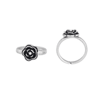 Pure 92.5 Silver Floral Toe RingsPure 92.5 Silver