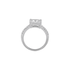 Modern Radiant Cut CZ Ring in 92.5 SilverModern Radiant CZ Ring