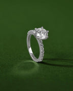Silver Pave-Set Band RingSilver Pave-Set Band Ring