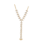 Silver Kundan Haath Phool with gold-plated crescent-shaped motifs, white kundan stones, and delicate pearl accents in a hand-harness design.