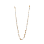 Silver Single Layer CZ Polki-Style NecklaceSilver Single Layer Necklace