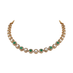 92.5 Silver Necklace with Sparkling CZ Halo92.5 Silver Necklace