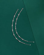 Silver Interlocking Link Anklets with Brilliant CZSilver Interlocking Link Anklets