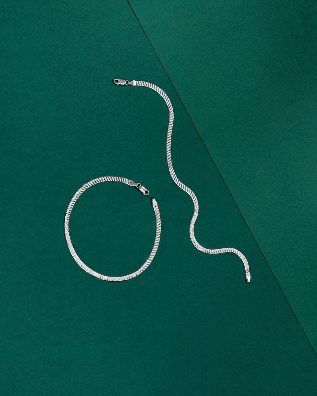 Premium 92.5 Silver Flat-Link AnkletsPremium 92.5 Silver
