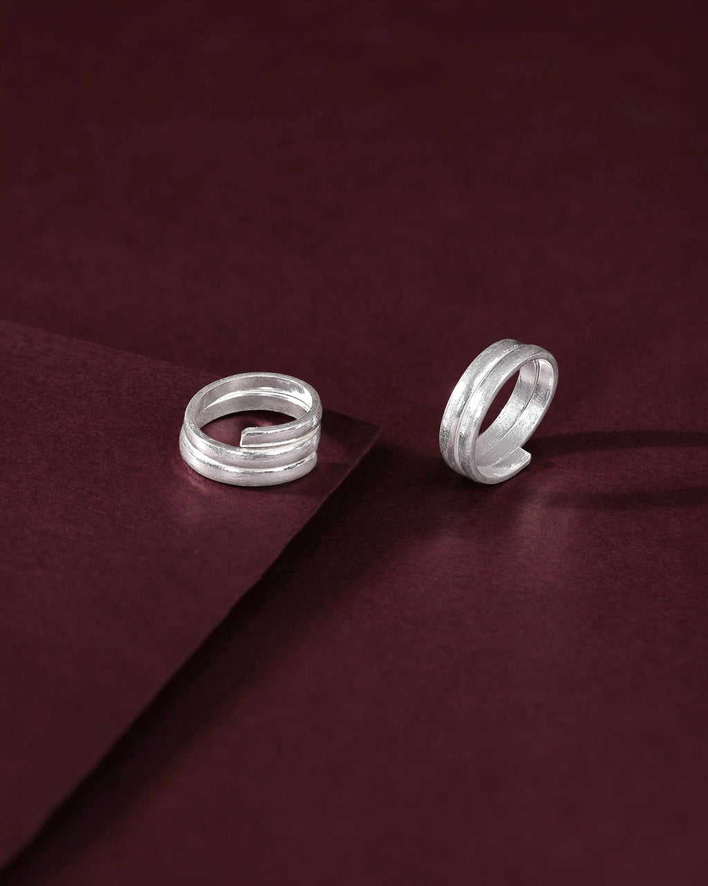 92.5 Silver Twin-Row Toe Rings92.5 Silver