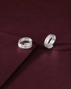 92.5 Silver Twin-Row Toe Rings92.5 Silver