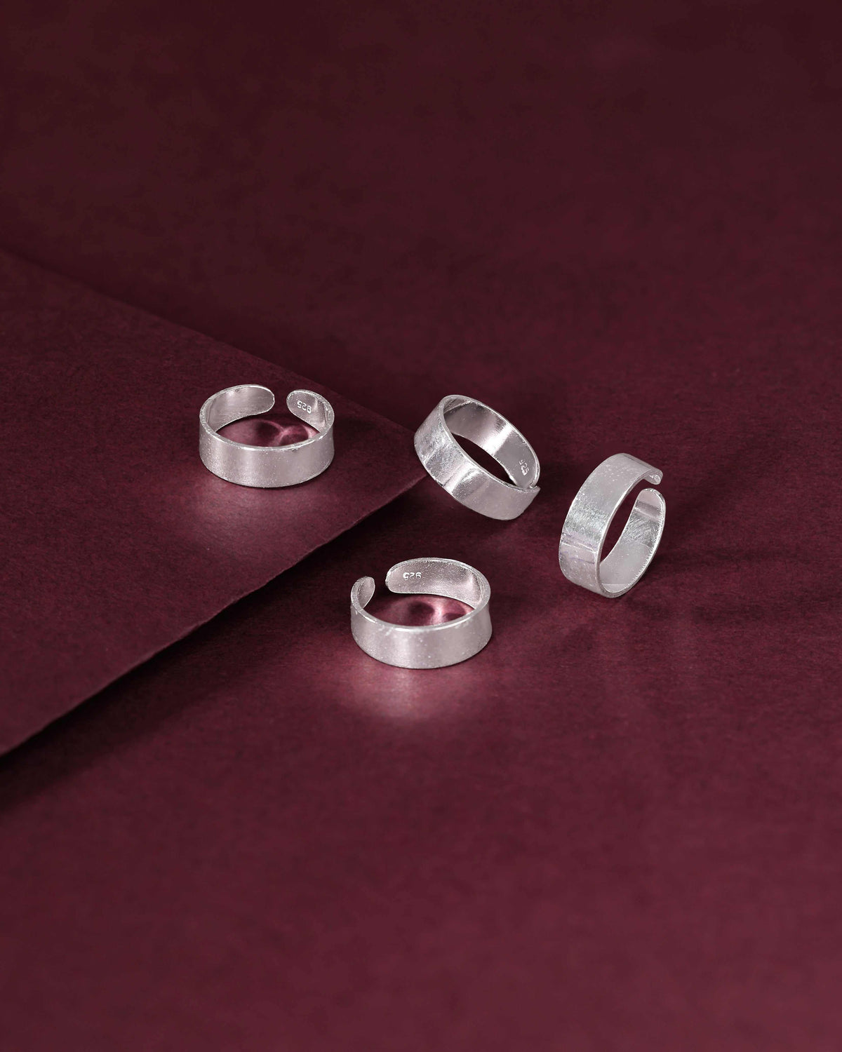 Pure 92.5 Silver Wide Band Toe RingPure 92.5 Silver