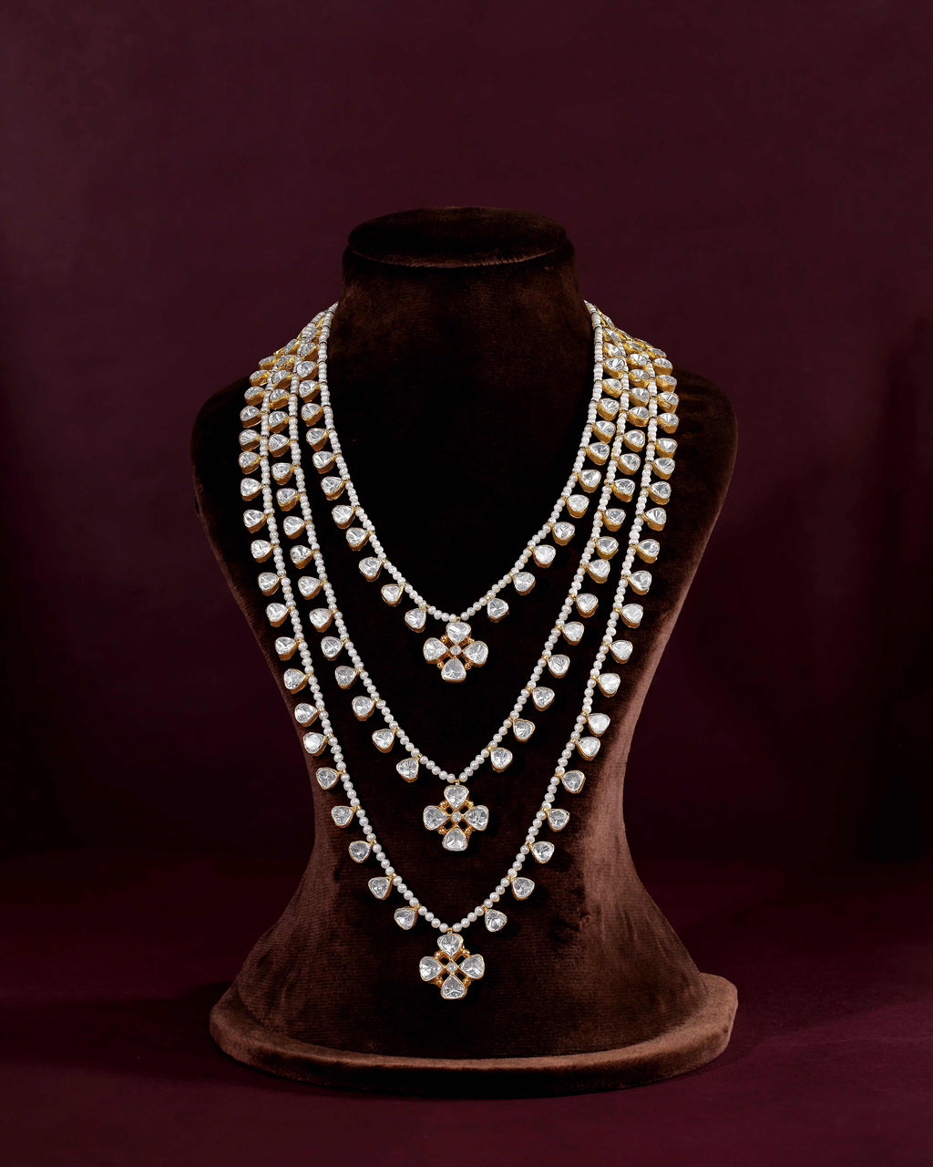 3-Layer Pearl Haram with Brilliant CZ3-Layer Pearl Haram