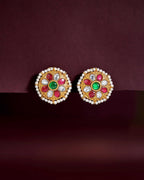 Victorian-Inspired Gold Plated Silver StudsVictorian-Inspired Gold Plated Silver Studs