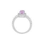 92.5 Silver Lavender Marquise Halo Ring92.5 Silver