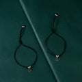 Silver Butterfly Charm Anklet Set by Tavya Jewellery - front view