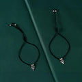 Silver Lobster Charm Adjustable Anklets by Tavya Jewellery - front view