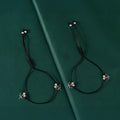 Silver Dragonfly Charm Anklets by Tavya Jewellery - front view
