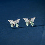 Silver Butterfly Bloom Set by Tavya Jewellery - side view