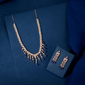 Rose Gold Sapphire Fringe Set by Tavya Jewellery - front view
