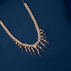 Rose Gold Sapphire Fringe Set by Tavya Jewellery - close-up detail