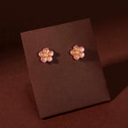Rose Gold Blossom Charm Set by Tavya Jewellery - side view