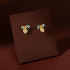Gold Bloom Charm Set by Tavya Jewellery - side view