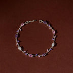 Multicolor Gemstone Vine Bracelet by Tavya Jewellery - front view