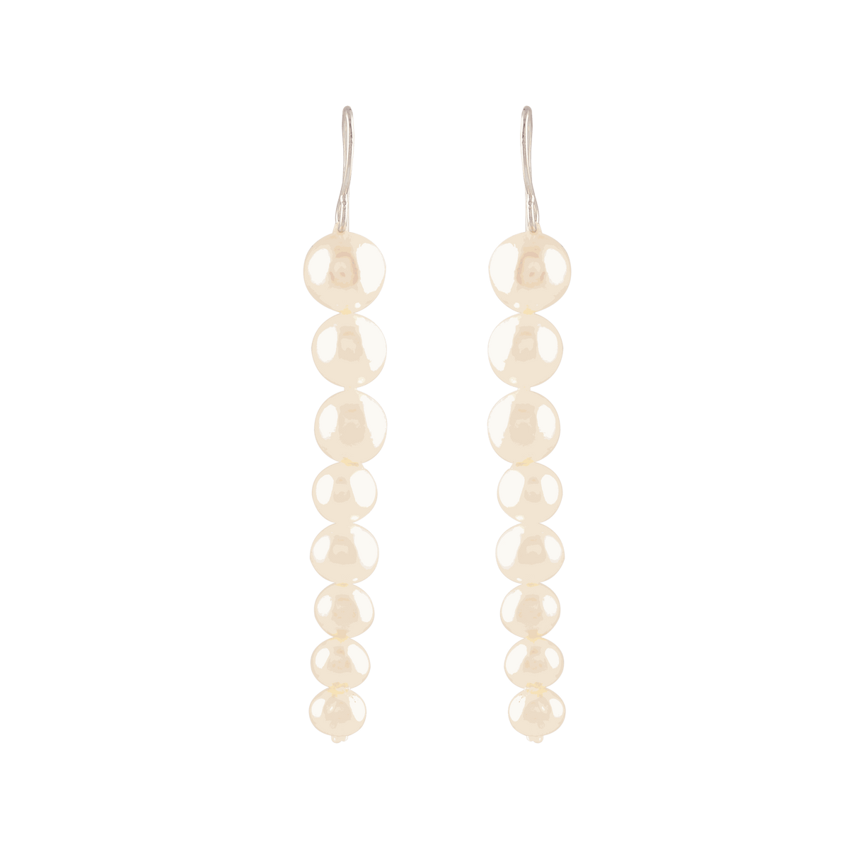 Pearl Descent (Pearl Drop Earrings) by Tavya Jewellery - full view