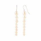 Pearl Descent (Pearl Drop Earrings) by Tavya Jewellery - side view