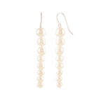 Pearl Descent (Pearl Drop Earrings) by Tavya Jewellery - styled close-up