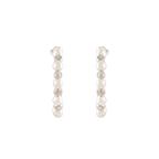 Orbit Pearl Stud Earrings by Tavya Jewellery - full view
