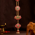 92.5 Silver Royal Kundan Jada Billa by Tavya Jewellery - side view