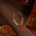 Ruby Kundan Pearl Kaan Chains by Tavya Jewellery - front view