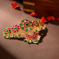 92.5 Silver Royal Kundan Bajuband by Tavya Jewellery - front view